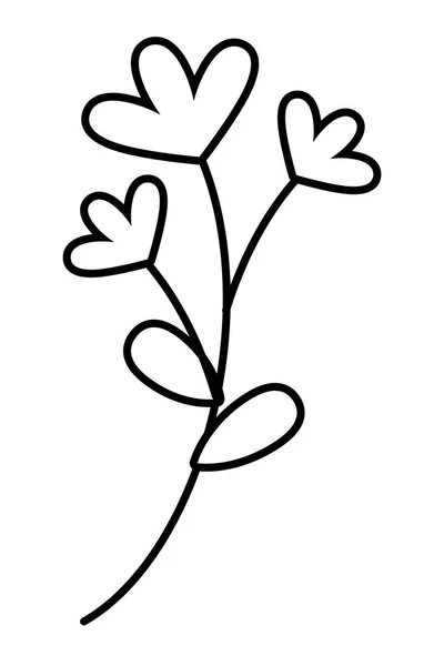 Ilustracja kwiat na białym tle ornament projekt wektor — Wektor stockowy