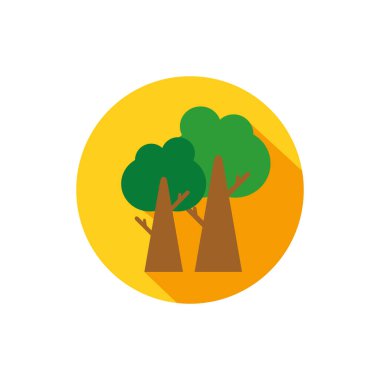 İzole edilmiş mevsim ağacı blok vektör tasarımı