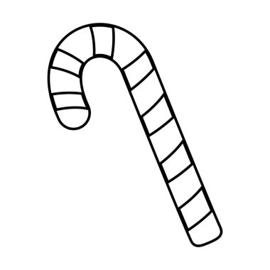 Çizgili şeker kamışı dekorasyonu Mutlu noel çizgisi tarzı