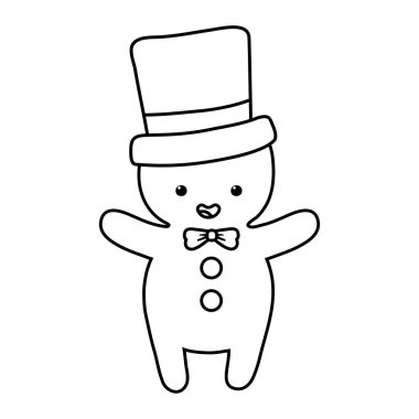 Şapkalı zencefilli adam mutlu noel tarzı