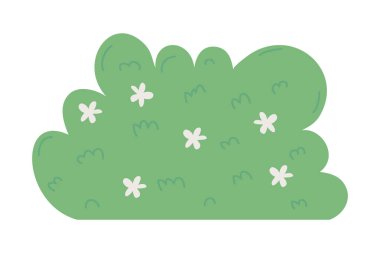 Doğa çalı vektör tasarımı çizimi