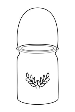 Ayrı çiçek vazosu vektör tasarımı