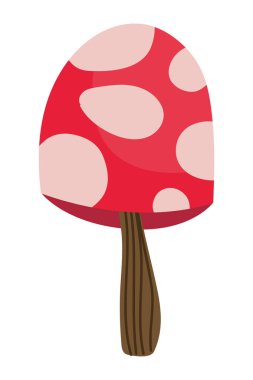 İzole edilmiş mantar mantarı tasarımı