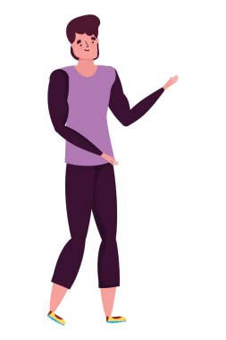 İzole edilmiş Avatar Adam vektör tasarımı