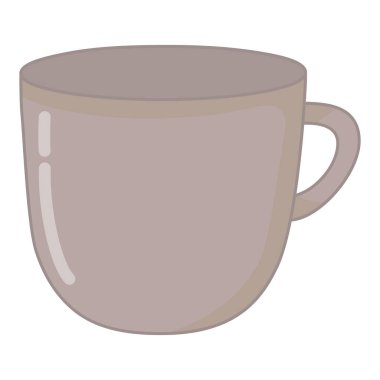 İzole kahve fincanı vektör tasarımı