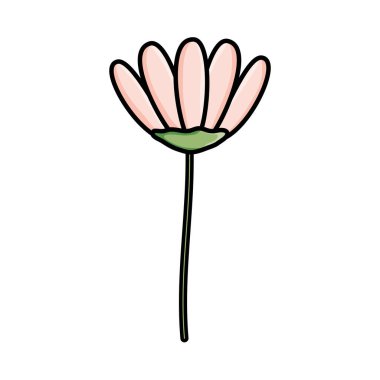 Şirin çiçek bahçesi dekoratif ikonu