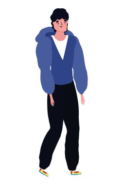 İzole edilmiş Avatar Adam vektör tasarımı