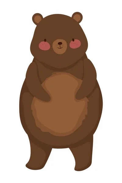 Isolerad björn tecknad vektor design — Stock vektor