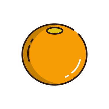 İzole edilmiş Lulo simgesi doldurma vektör tasarımı