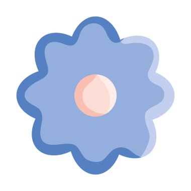 Şirin çiçek bahçesi dekoratif ikonu