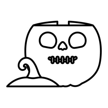 Şaka mı şeker mi? Mutlu cadılar bayramı çizgisi resmi