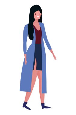 İzole edilmiş Avatar kadın vektör tasarımı