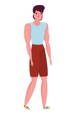 İzole edilmiş Avatar Adam vektör tasarımı