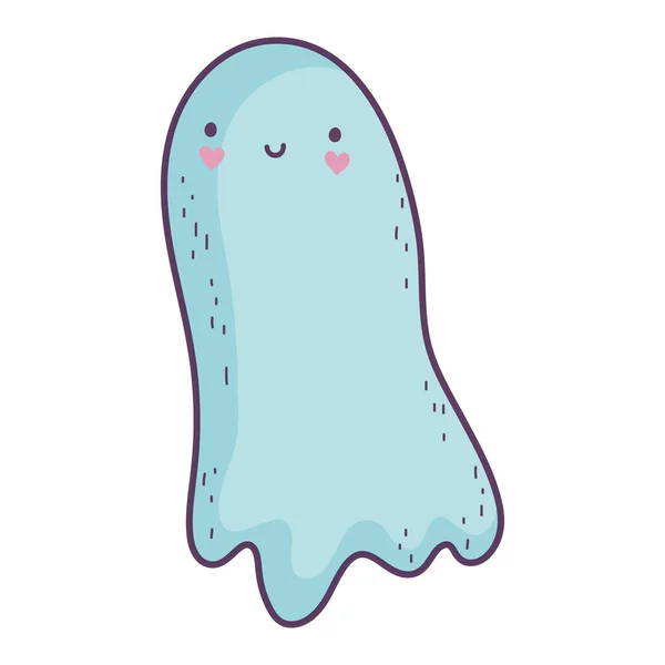 Happy halloween celebration scary ghost cartoon — стоковый вектор