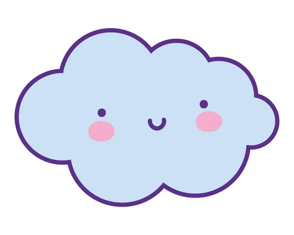 Isolated cloud cartoon vector design — Vector de stock