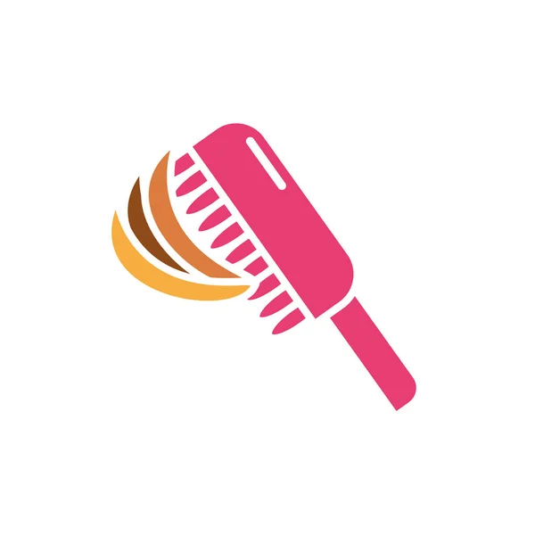 Isolated pet brush icon flat vector design — 스톡 벡터