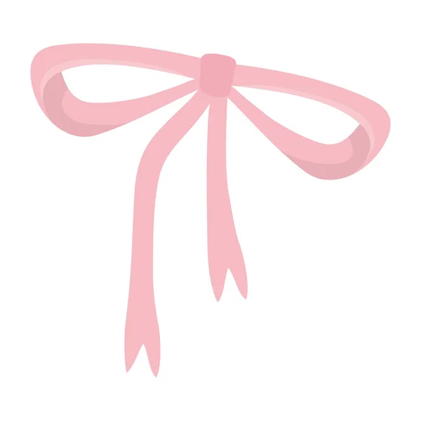 Isolated pink bowtie vector design — Vetor de Stock