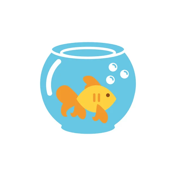 Izolowana ikona ryby płaski wektor projekt — Wektor stockowy
