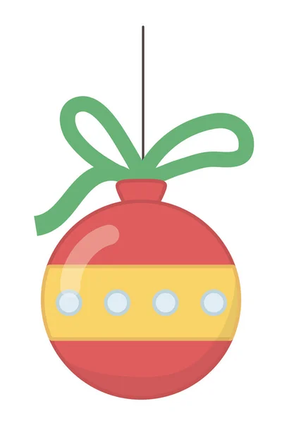 Merry christmas sphere vector design — Stock Vector