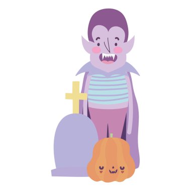 Cadılar bayramın kutlu olsun erkek ejderha mezar taşı ve balkabağı.