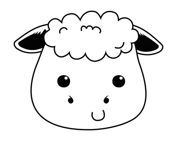 Isolated sheep cartoon vector design — Stock Vector