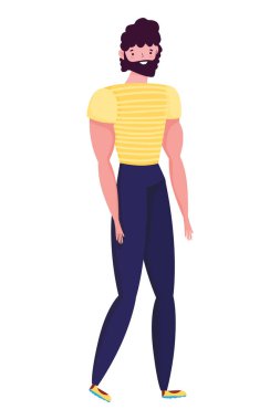 İzole edilmiş Avatar Adam vektör tasarımı