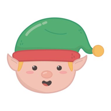 Şapka dekorasyonlu yardımcı başlık Mutlu Noeller