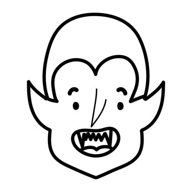 Mutlu cadılar bayramı kutlaması çocuğu Dracula suratlı diş tasarımları tarzı