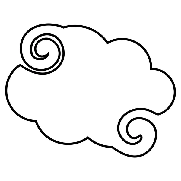 Isolated cloud vector design vector illustration — Image vectorielle