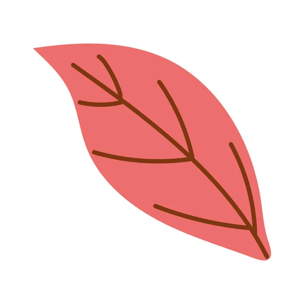 Ilustracja wektora wektora pojedynczych liści — Wektor stockowy