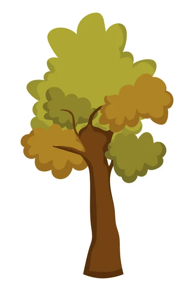 Diseño aislado abstracto y de árbol de temporada — Vector de stock