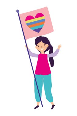 Igtbi yürüyüş tasarımını destekleyen kadın