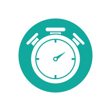 İzole edilmiş kronometre blok çizgi tasarımı