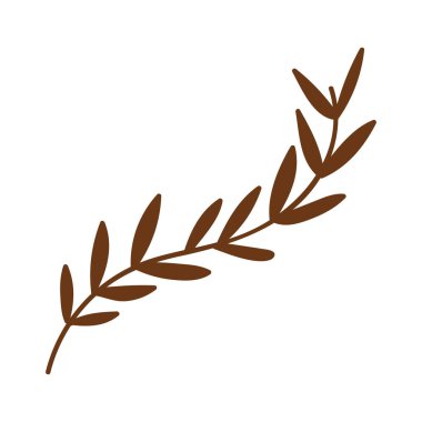 İzole edilmiş yapraklar arkaplan vektör tasarımı