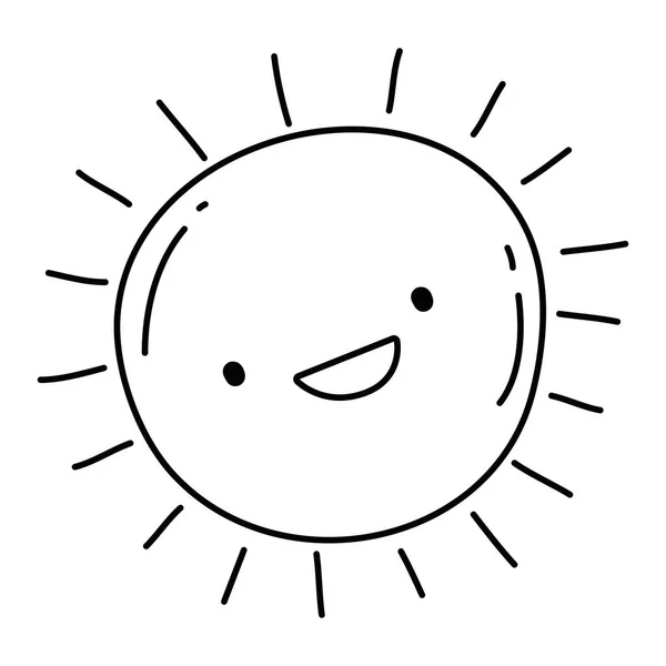 Zomer zon cartoon vector ontwerp — Stockvector