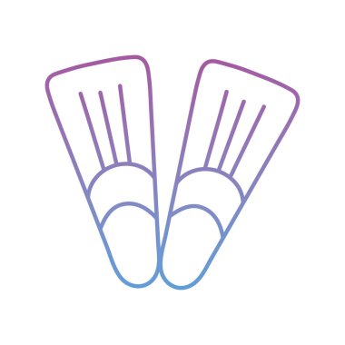 yaz yüzgeçleri gradyan biçim simgesi