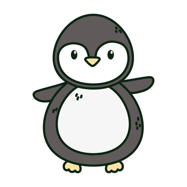 Penguin polar animal bird icon — 스톡 벡터