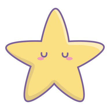 Isolated star cartoon vector design