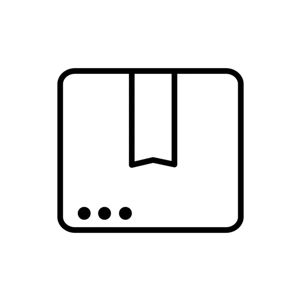 Website order service delivery icon thick line — Image vectorielle