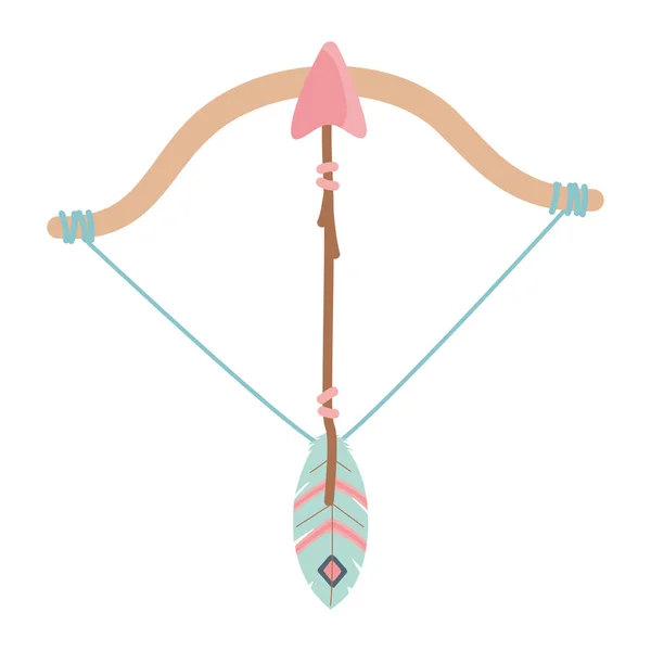 Isolated boho arrow and bow design vector illustration — Stock vektor