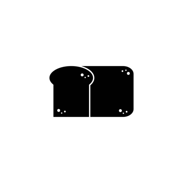 Slice bread fast food line style icon — 스톡 벡터
