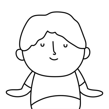 Büyükbaba çizgi film vektör tasarım çizimi çizimi