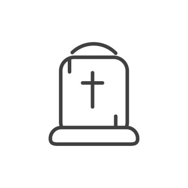 tombstone trick or treat happy halloween line style