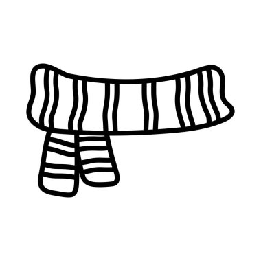 warm scarf clothes winter christmas thick line