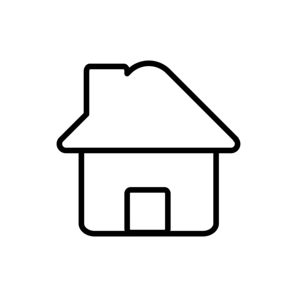 House service delivery icon thick line — Vector de stock