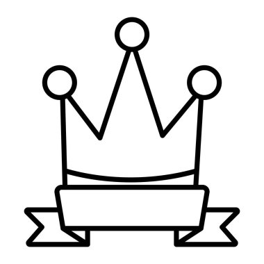 crown queen with ribbon pop art style