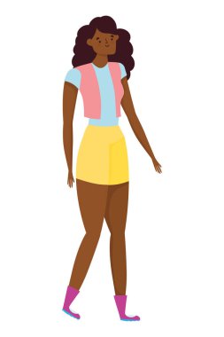 İzole edilmiş Avatar kadın vektör tasarımı