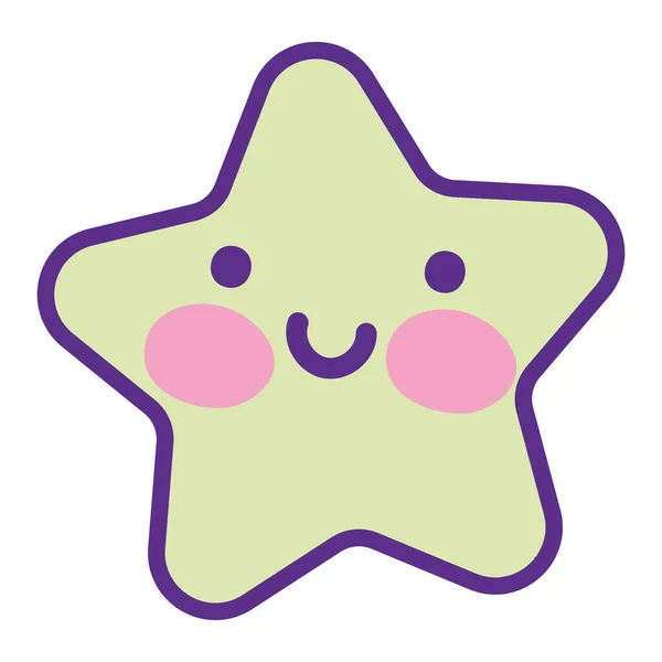 Isolated star cartoon vector design — ストックベクタ