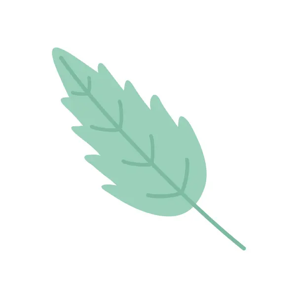 İzole edilmiş yaprak vektör tasarımı çizimi — Stok Vektör