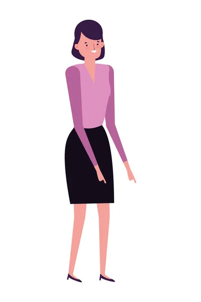 Ilustración vectorial de diseño vectorial de mujeres Avatar — Vector de stock